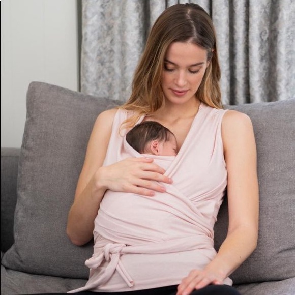 SOLD 🛍 Maternity Sleeveless Cotton Skin to Skin Top - Blush - Picture 3 of 11